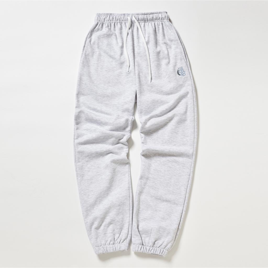 BETWEEN A AND B Athletic Sweat Jogger Pants [White Melange]