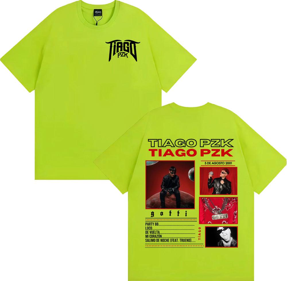 Rapper Tiago Pzk New Album 2025 Graphic T-shirts Men Women Fashion Trending High Street T-shirt Casual Cotton Oversized T Shirts