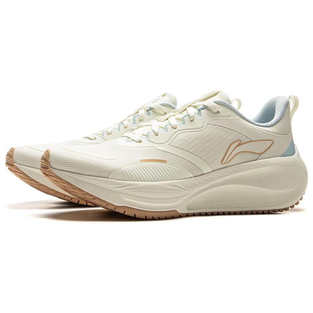 New LINING Wuyue 2.0 Protective Edition Running Shoes Women's Low top Ecru ARSU076-2