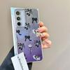 Black Bow Cartoon Animal Phone Cases Phone Case for Samsung Galaxy A56 A16 A26 A36 A55 A14 A24 A34 S25 S24 Silicone Back Cover