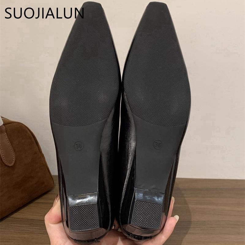 Fashion SUOJIALUN Winter New Brand Women Ankle Boots Fashion Square Low Heel Casual Short Boots Back Zip Ladies Dress Chelsea Boost