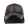 Multi Functional Foldable Winter Thickened Leather Cap with Built-in Earmuffs for Cold Wind As Warm Outdoor Sports Baseball Caps