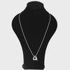 Disassemblable Geometric Necklace: Triangle & Square Mix-and-Match, Fade-Resistant, Long Necklace