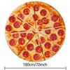 İlginç Yemek Battaniyesi Flanel Yumuşak Battaniyeler Yatak Pizza Simülasyonu Yemek Baskılı Mat Yatak Örtüsü Battaniye Dekor Ev Atma Battaniyesi