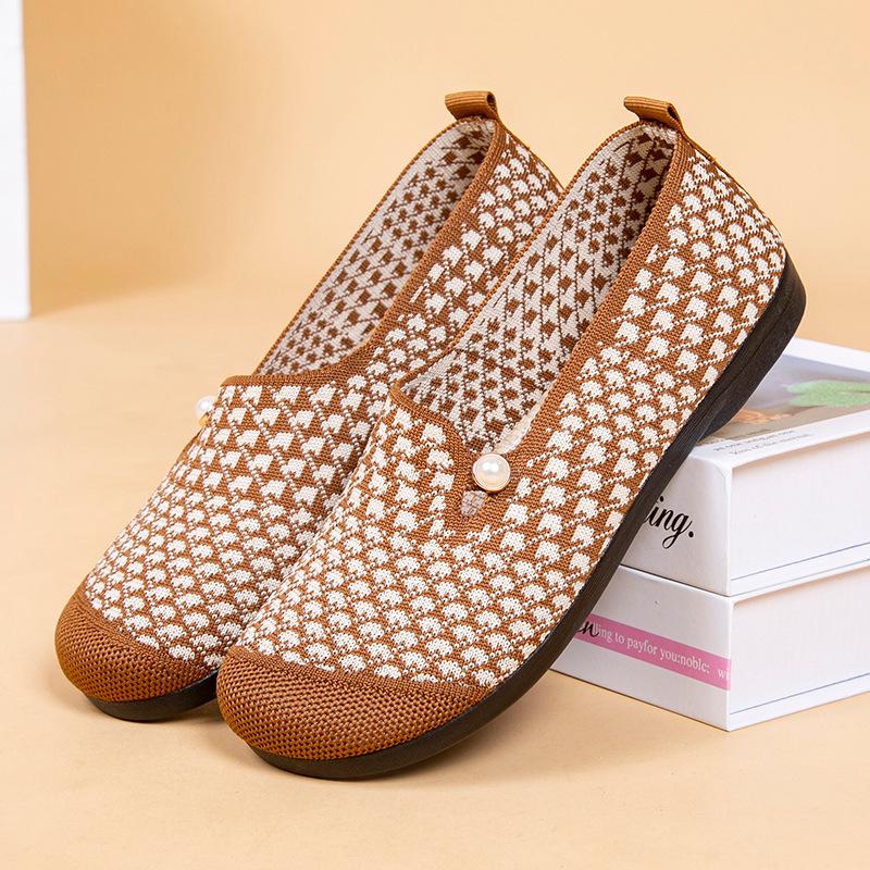 Women's Retro Soft Sole Non-slip Flat Shoes - Comfortable Spring/Autumn Casual Shoes for Middle-aged & Elderly