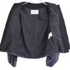 VALENTINO Grey x Black Cashmere 100 Crop Blouson Jacket 6 Black x grayUsed