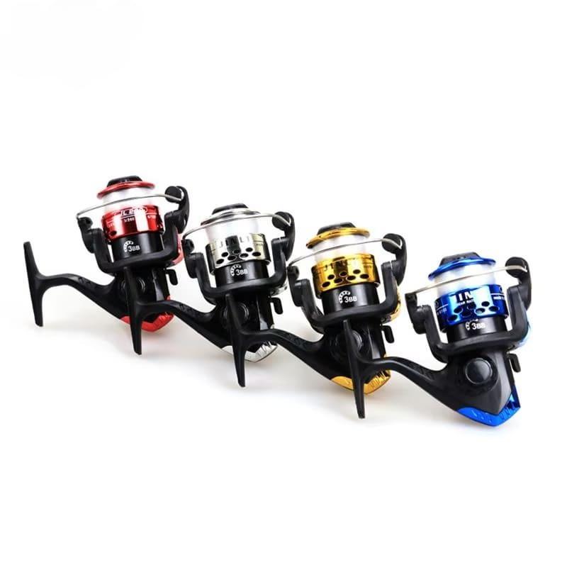 New Folding Fishing Reel 5.2:1 Spinning Reel with 60m 0.35mm Fishing Line Large Diameter Line Roller Casting Wheel Vessel Bait
