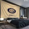Al-Nassr FC Wandteppich Ästhetischer Wandbehang Bedruckter Stoffdecke Dekorative Wandteppiche für Schlafzimmer Wohnzimmer Heimdekoration