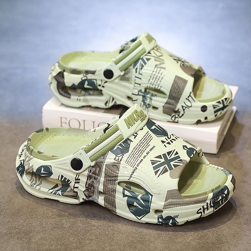

Men s Thick Sole Sandals Lightweight Outdoor Summer Beach Slippers Non Slip Comfortable Fashion Casual Sandals for Men 45-46