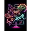Cocktails Drink Fruit Neon Sign Posters and Prints Canvas Painting Wall Art Picture for Wine Shop Bar Club Room Home Decor