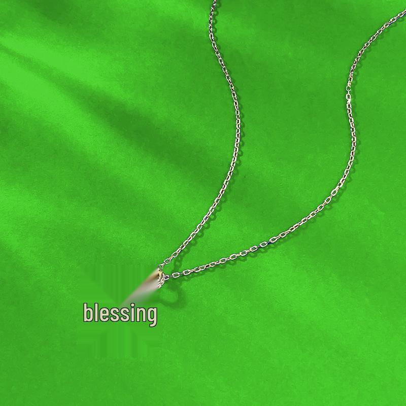 Zhuozhifan 2026 Zodiac Rock Candy Color Diamond Horse Necklace - S925 Sterling Silver Dopamine Fashion Collection
