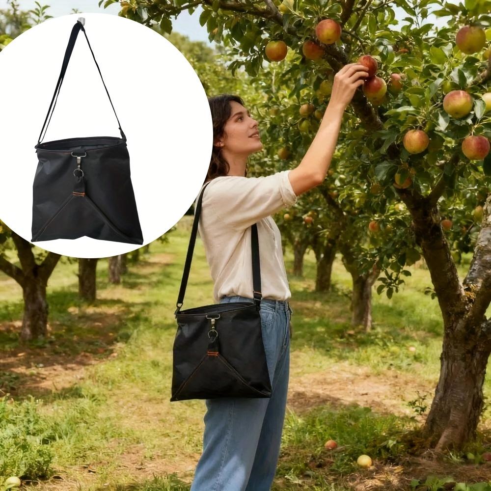 Waterproof Fruit Picking Apron Bag Large Capacity GardenVegetable Harvesting Bag Adjustable Shoulder Pouch for Home Garden