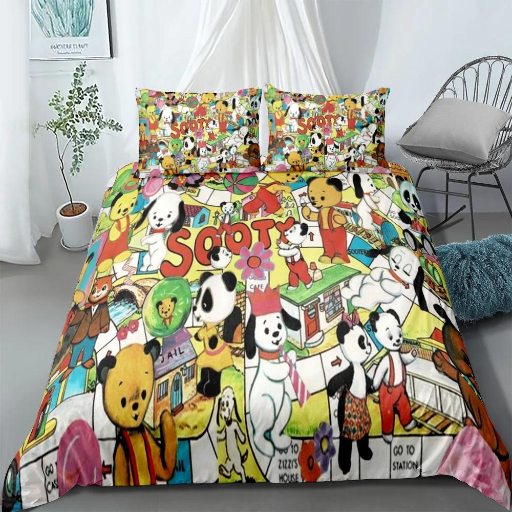 Rudolph Squares Duvet Cover Set Without Sheet King Queen Double Full Twin Single Size Bed Linen Set