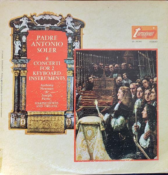 

LP Record PADRE ANTONIO SOLER ANTHONY NEWMAN 6 Concerti For 2 Keyboard Instrumen TV34136S TURNABOUT 1967 US Dance Electronica Used