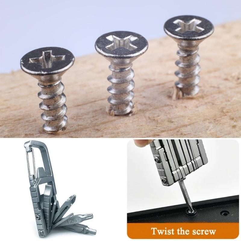13 In 1 Mini Tool Multifunctional Combination Standard Screwdriver Mobile Phone Holder Folding Outdoor Bottle Opener