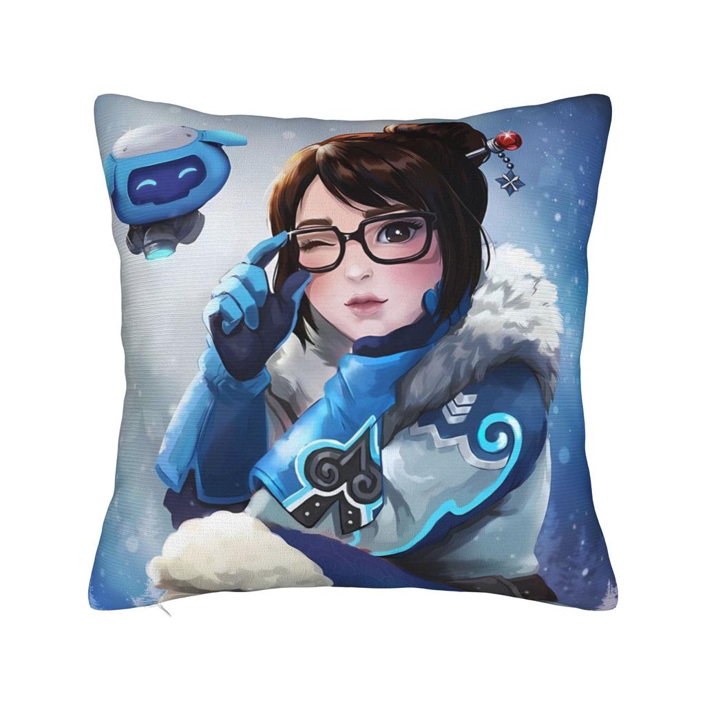 Funny Overwatch 2 Hero Pillow Cover Cute Funny Pillow Case For Sofa Home Decor Custom Cushion Cover Gift