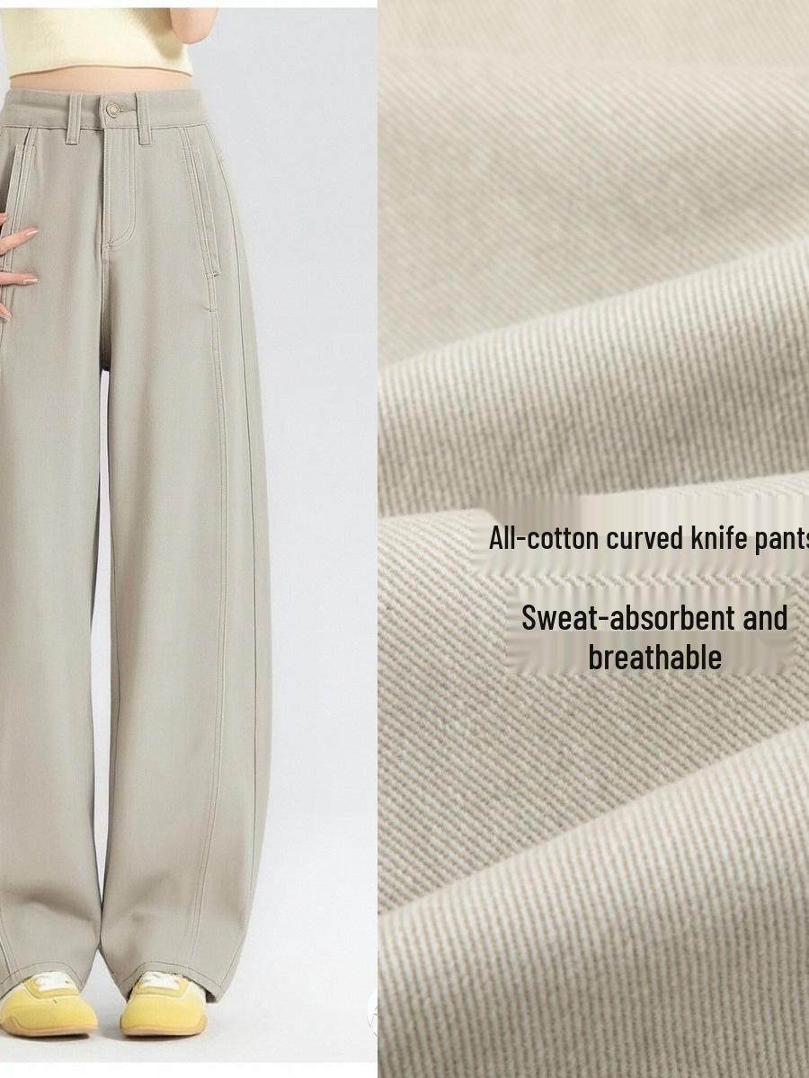 

Diamond Grey High Waist Loose Fit Curved Leg Denim Jeans - Women s Slimming Dad Pants (Spring 2026) XXL серый/алмаз