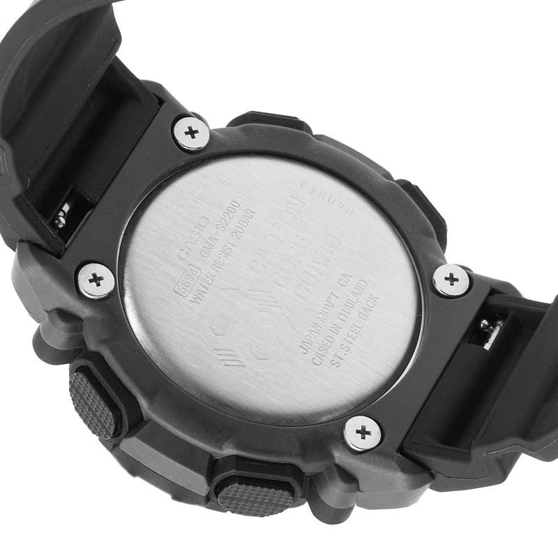 Casio LCD/Pointer Dual Display Series WOMAN Carbon Fiber Core Outdoor Sports Dual Display Lightweight Quartz Movement Resin Strap GMA-S2200-1AJF