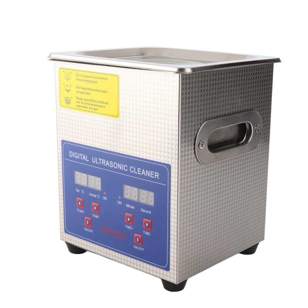 2L Digital Ultrasonic Cleaner Adjustable Heating Timing Cleaning Machine