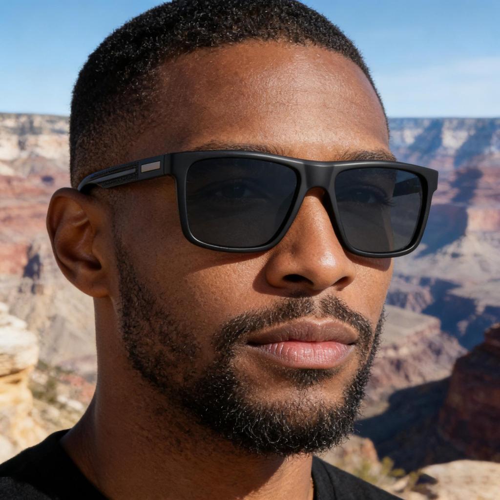 KAJILA Fashion 2025 Square Polarized Sunglasses for Men - Versatile Outdoor UV Protection