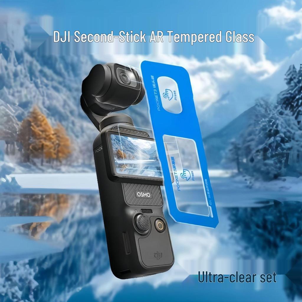 Accessori Pellicola Vetro Temperato Schermo Anti-Riflesso e Fotocamera DJI Osmo Pocket3 AR