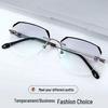 Men's and Women's Retro Ultralight Rimless Anti-Blue Light Reading Glasses