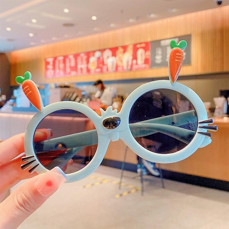 Kinder UV-Schutz Sonnenbrille Jungen und Mädchen Niedliche Cartoon Kinder Anti-Rutsch Sonnenbrille Baby Brille Tide