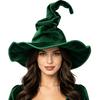 Velký Široký Okraj Čarodějnický Klobouk Gotický Cosplay Čarodějnická Čepice Halloween Kouzelnická Čepice Role Play