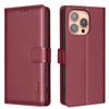 Rfid Small Lychee Pattern Leather Phone Case With Card Holder Stand For Apple Iphone