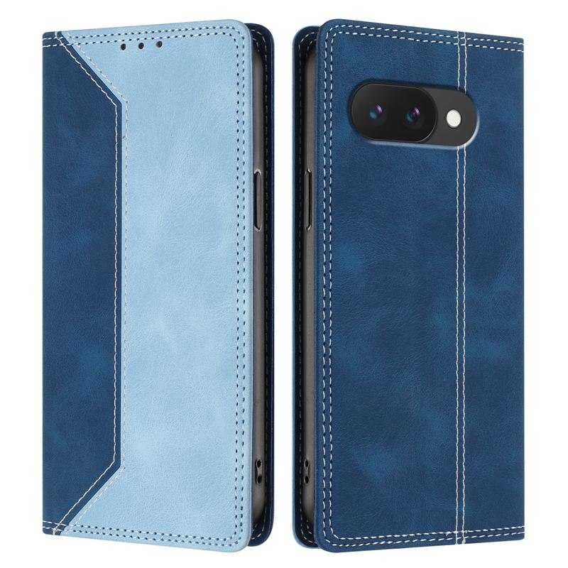For Google Pixel 10A Case Magnetic Flip Case for Funda Google 10A Pixel 10a GE1GQ Phone Cover Fashion Color Block Leather Etui