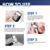 Mini Electric Shaver for Men Waterproof Rechargeable Razor LED Display Portable Travel 3 Floating Blade Heads Face Shaving