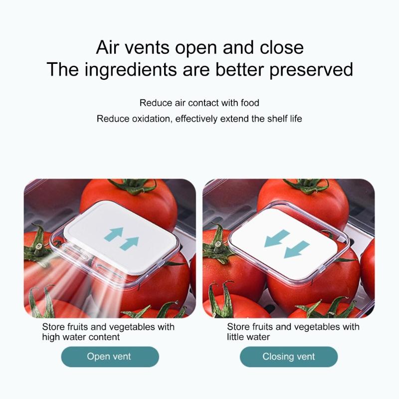 Practical Stackable Kitchen Fridge Organizers Bins Storage Container With Clear Lid for Food Storage Organization