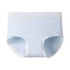 Women High Waist Pure Cotton Antibacterial Crotch Plus Size Solid Triangle Panties