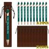 25Sets Customizable Ballpoint Pens Luxury Soft Touch round Writing Tools with Brown Cases - Includes 25 Pens And 25 Brown Bags