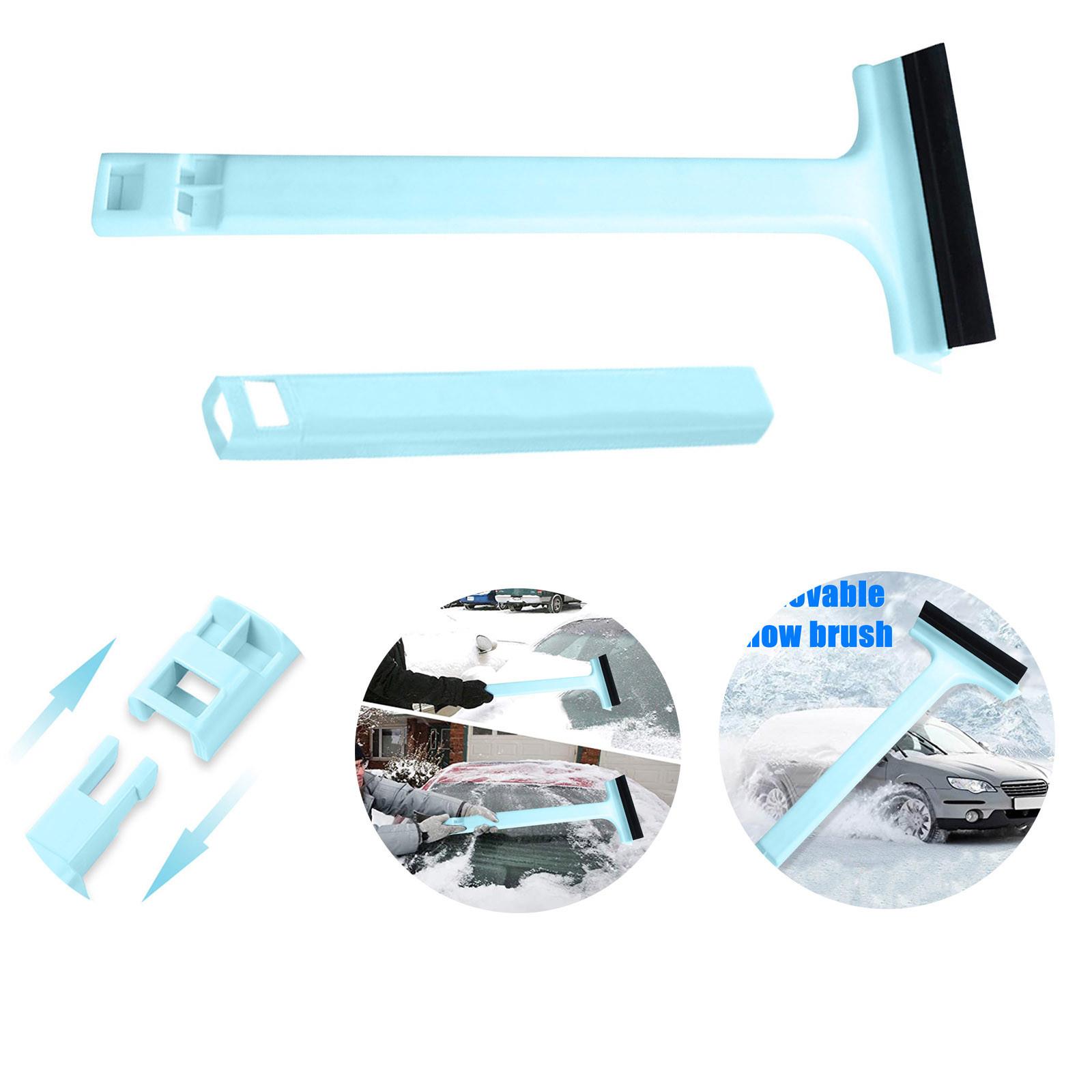 

Щетка для снега Lenbest для автомобиля Съемный снегоочиститель Автомобильный стеклянный скребок для хранения снега One Size светло-синий