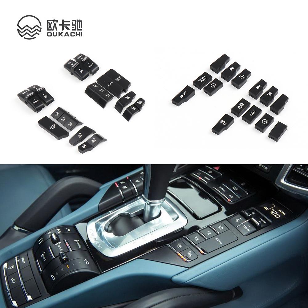Tappi Pulsanti Interruttori AC Regolazione Temperatura Ventilazione Bocchette Aria Anteriori Posteriori Per Porsche Cayenne 7P5 Panamera 970 Macan 95B