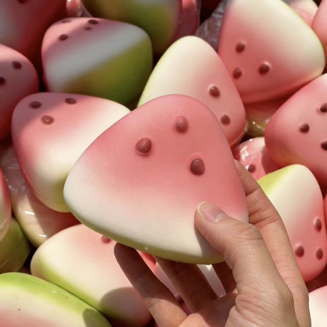 Watermeloen Knijp Taba Squishy Speelgoed Kawaii Rood Roze Squishies Fidget Speelgoed Fruit Groenten Zacht Meisje Verjaardagscadeau Speelgoed