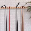 Wooden Belt Hanger 2-in-1 Design 14 Slots Space-Saving Eco-friendly Multifunctional Belt Organizer for Closet