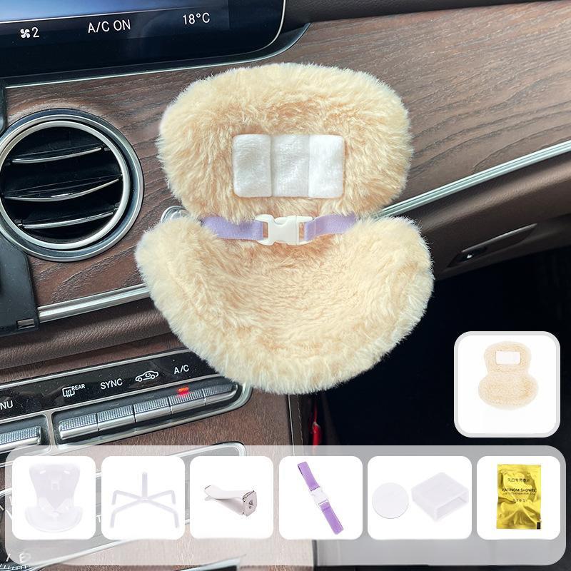 Doll Car Seat For 15/17Cm Dolls With Air Vent Clip And Desktop Stand Cute And Functional Car Ornament For Blind Box Doll Fans