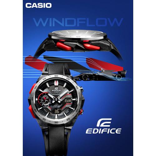 Casio Watch Edifice WINDFLOW Bluetooth Equipped with Solar Sapphire Glass ECB-2200YP-1AJF Men's Black