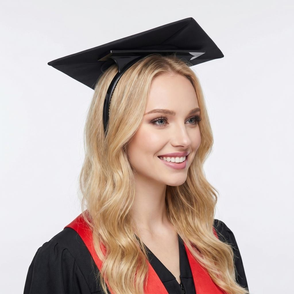 Graduation Cap Support Frame Adjustable Graduation Hat Frame Durable Lightweight Plastic Graduation Cap Frame for Graduation Ceremony