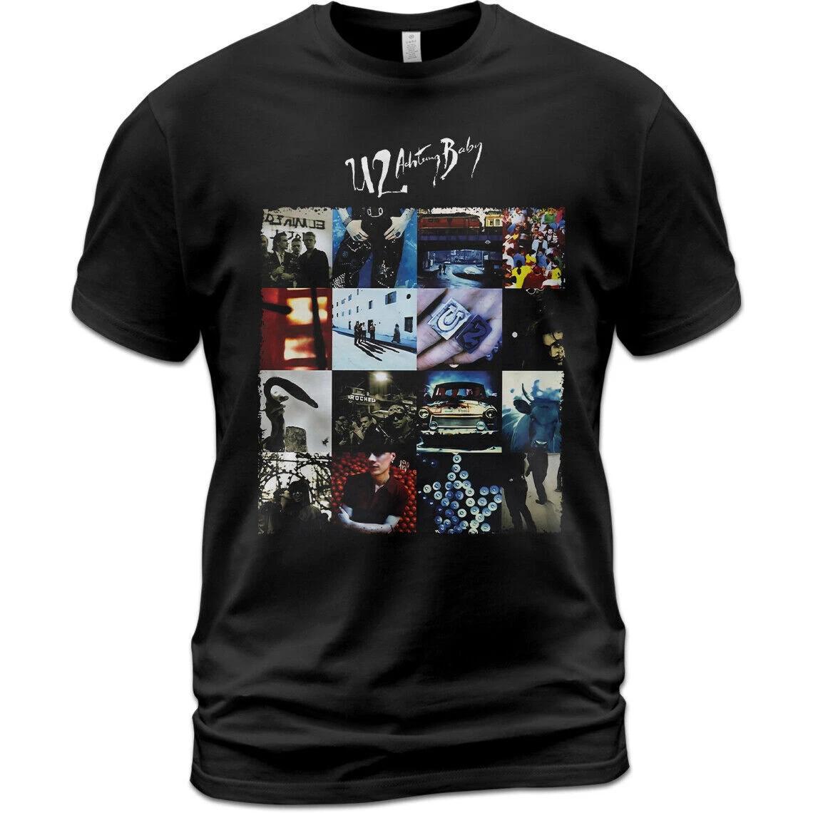 U2 Achtung Baby T-shirt Bono the Edge Adam Clayton Larry Mullen Jr XL