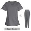 Quality Unisex Medical Uniforms for Man V-neck Nurse Scurbs Women Hospital Doctor Work Wear Oral Dental Surgery Work Uniforms