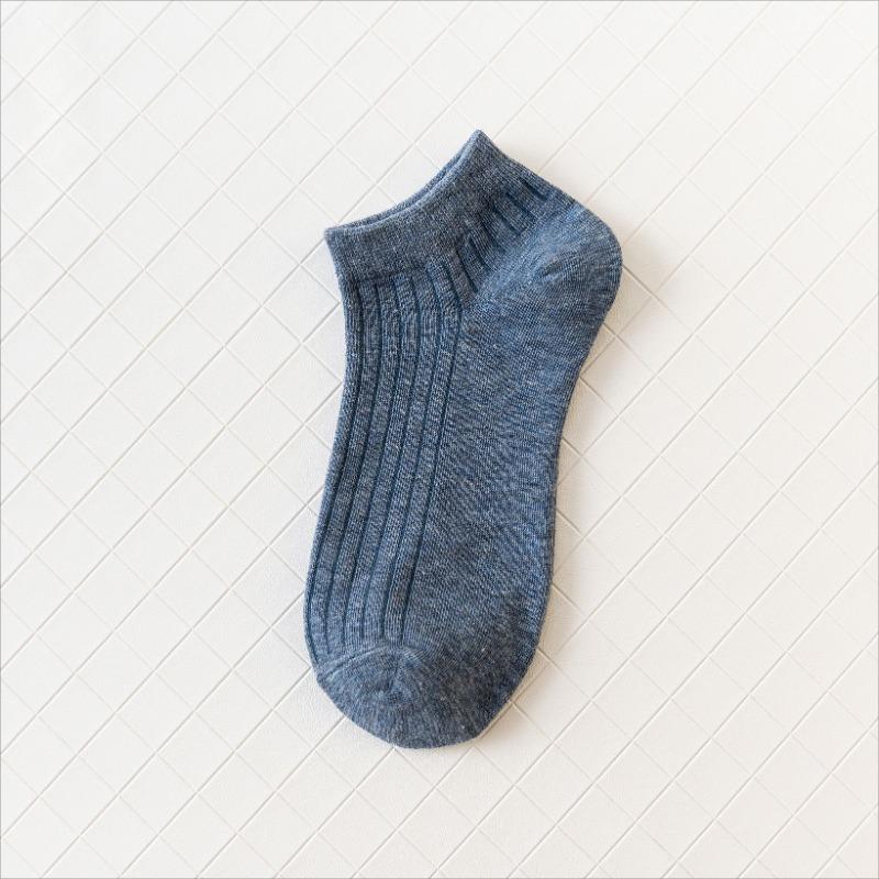 Women's Summer New Style Draw A Solid Color Breathable Cotton Boat Socks