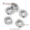 18K Gold Plated Metal Bead Separators For Bracelets,Weave Pattern Beads,Spacer Beads For Jewelry Making DIY Accessories