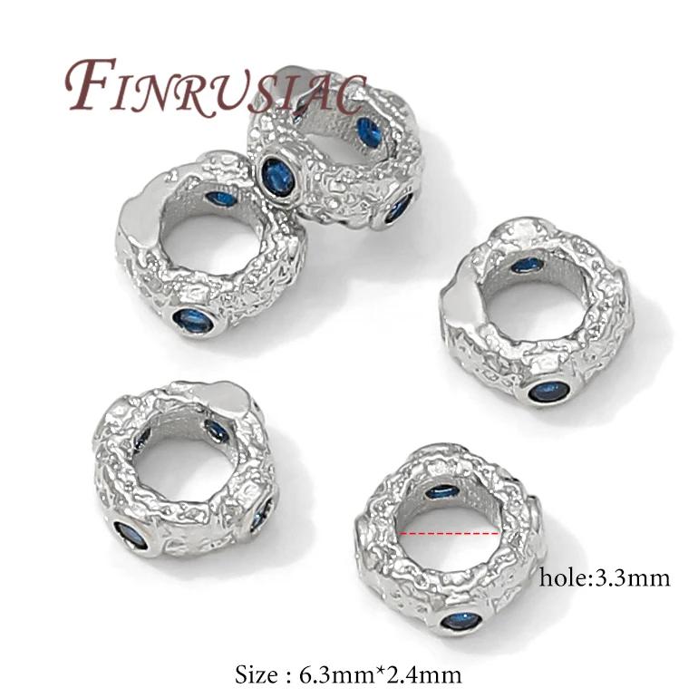 18K Gold Plated Metal Bead Separators For Bracelets,Weave Pattern Beads,Spacer Beads For Jewelry Making DIY Accessories