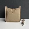 2025 New Genuine Leather Top Layer Cowhide Lychee Pattern Unisex Hollowed-out Crossbody Bag Genuine Leather Women's Bag