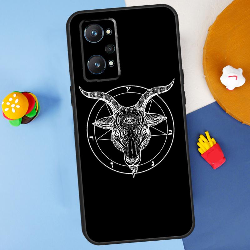 Goat Head Satan For Realme GT7 Pro GT 6T 6 5 C67 C61 C55 C53 C51 C21Y C25S C75 10 11 12 13 14 Pro Plus Case