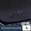 AAVY1 compatible compatible for Zeekr 9X Car Front Badge Blackened Emblem Rear Trunk Letter Emblem Decal Exterior Modification Accessories