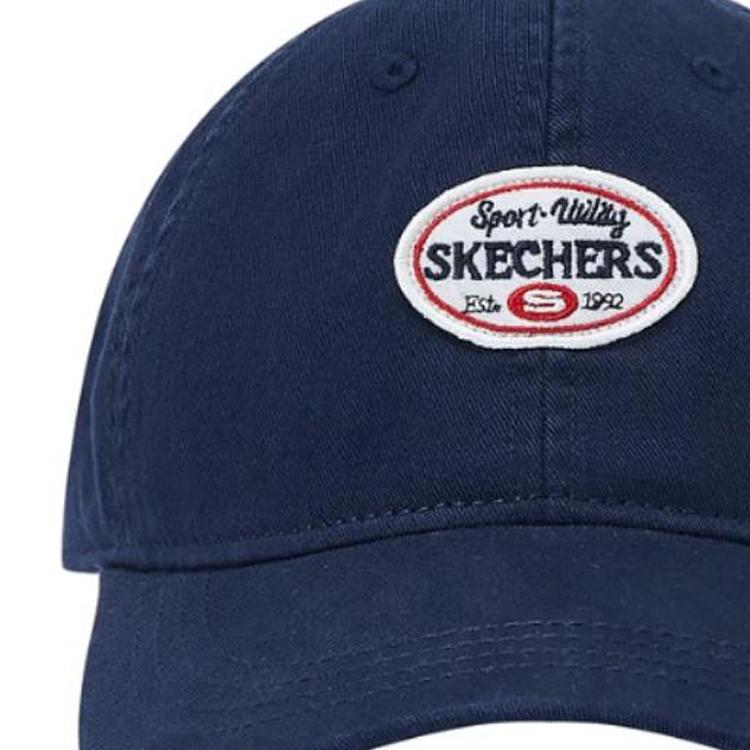 Skechers Letter Pattern Label Decoration Baseball Cap Unisex Caps Navy-Blue L125U026-002Z